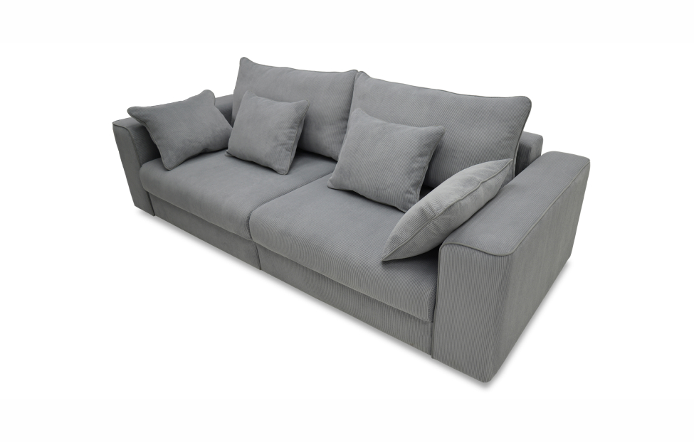 Прямые диваны - изображение №4 "Диван Шери еврокнижка / светло-серый"  на www.Angstrem-mebel.ru